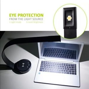 Aluminum LED Desk Lamp USB Port,5 Level Dimmable